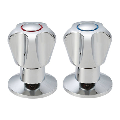 Shaw Mason Chrome Classic Style Basin Top Assembly - 60 x 94mm - Pair