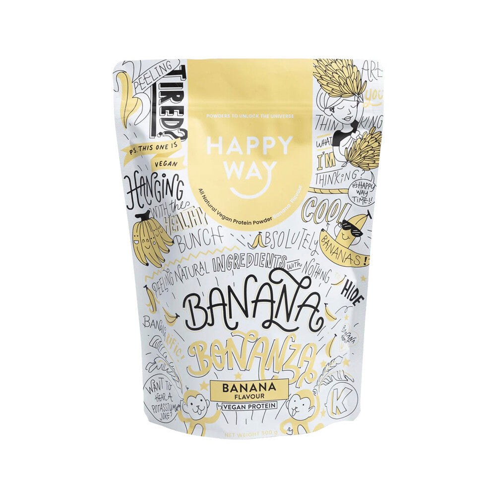 Happy Way Vegan Protein Powder Banana - 500g