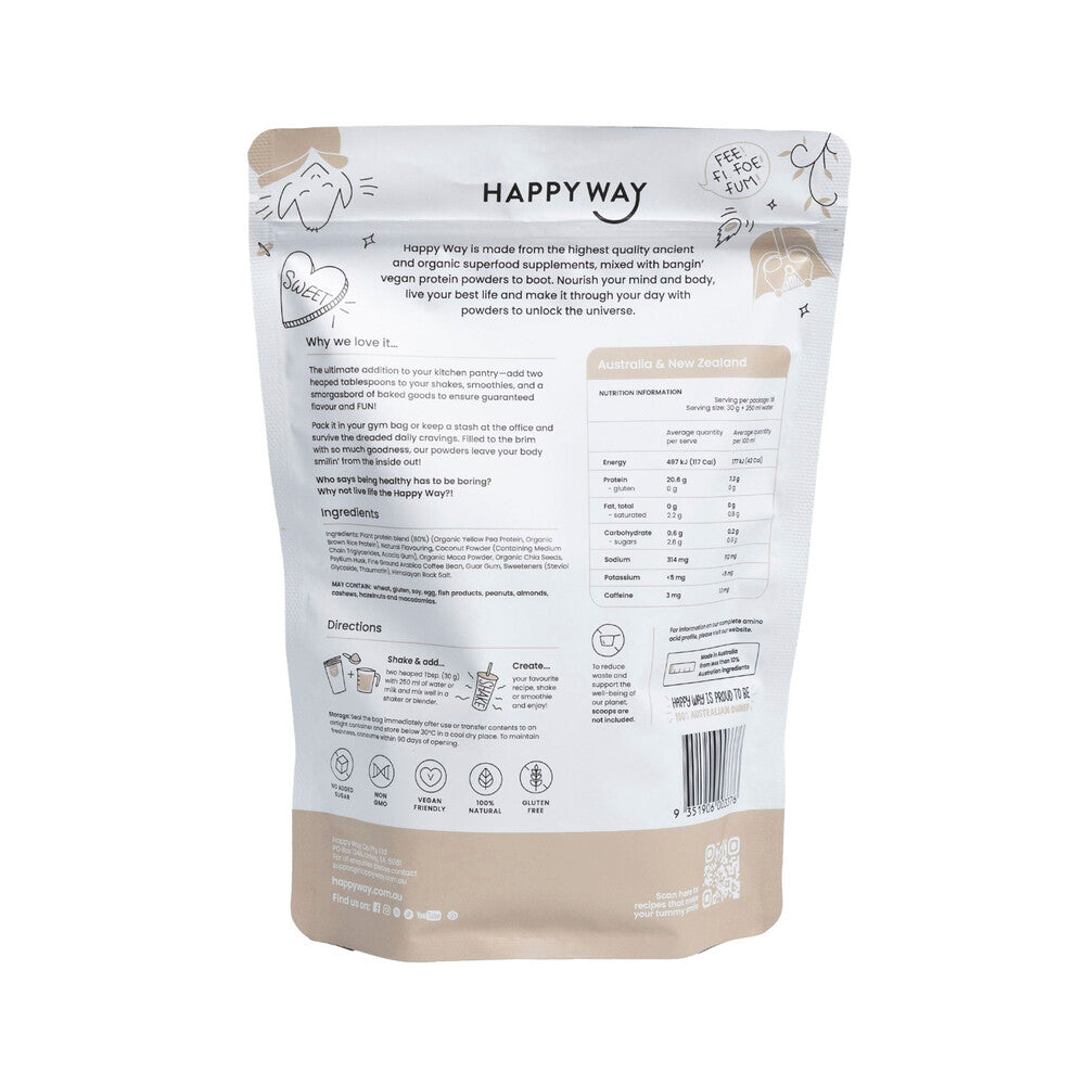 Happy Way Vegan Protein Powder Coffee - 500g