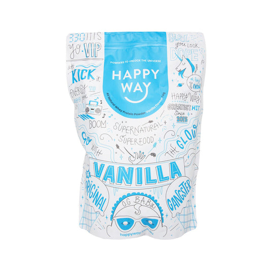 Happy Way Whey Protein Powder Vanilla - 1kg
