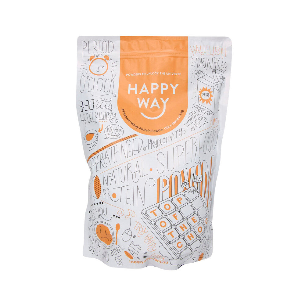 Happy Way Whey Protein Powder Chocolate - 1kg