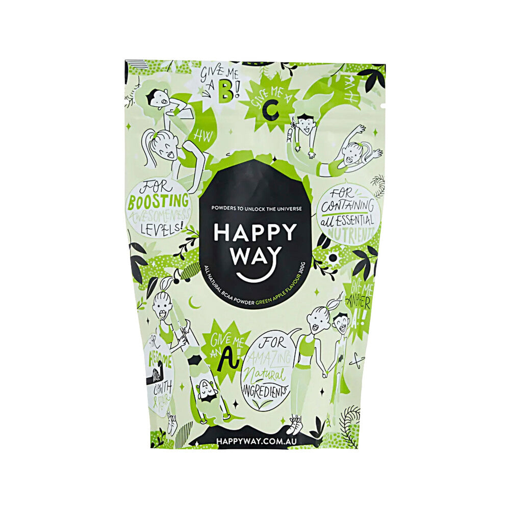 Happy Way Bcaa Powder Green Apple - 300g