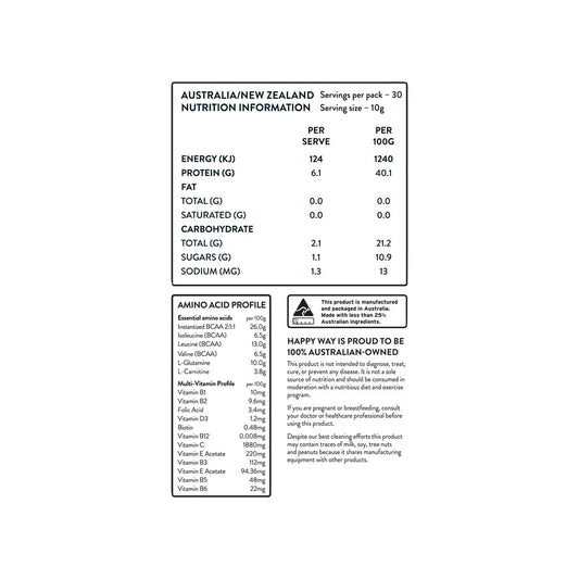 Happy Way Bcaa Powder Green Apple - 300g