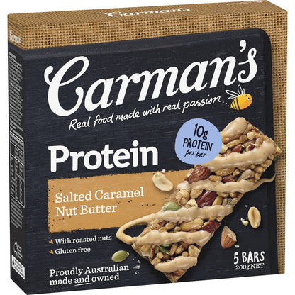 Carmans Protein Bars Salted Caramel Nut Butter 5 pack