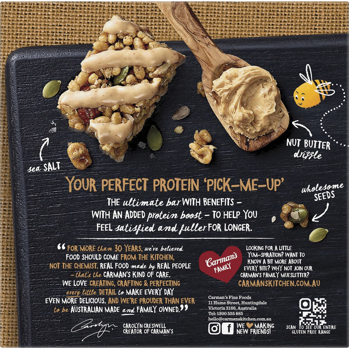 Carmans Protein Bars Salted Caramel Nut Butter 5 pack