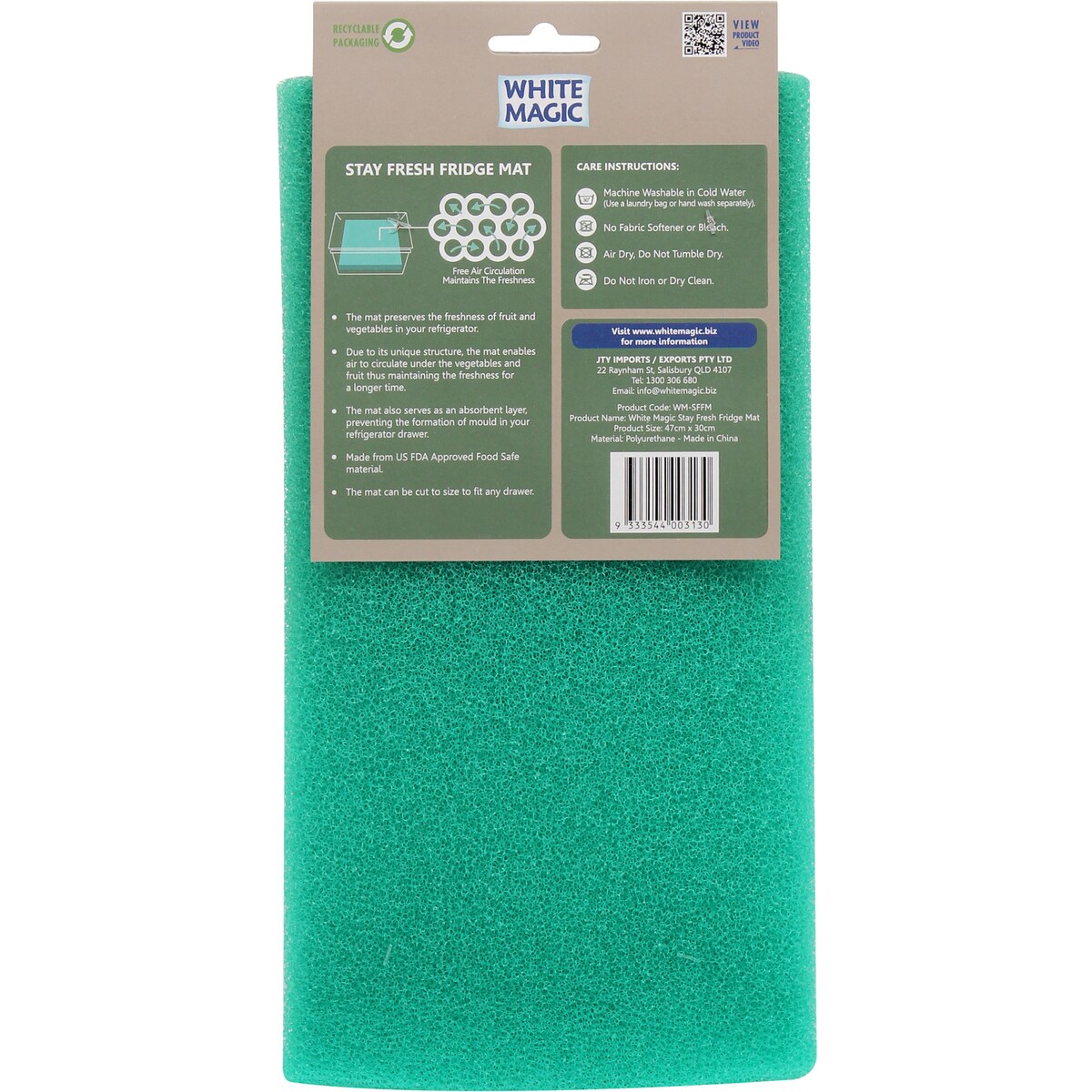 White Magic Stay Fresh Fridge Mat Each