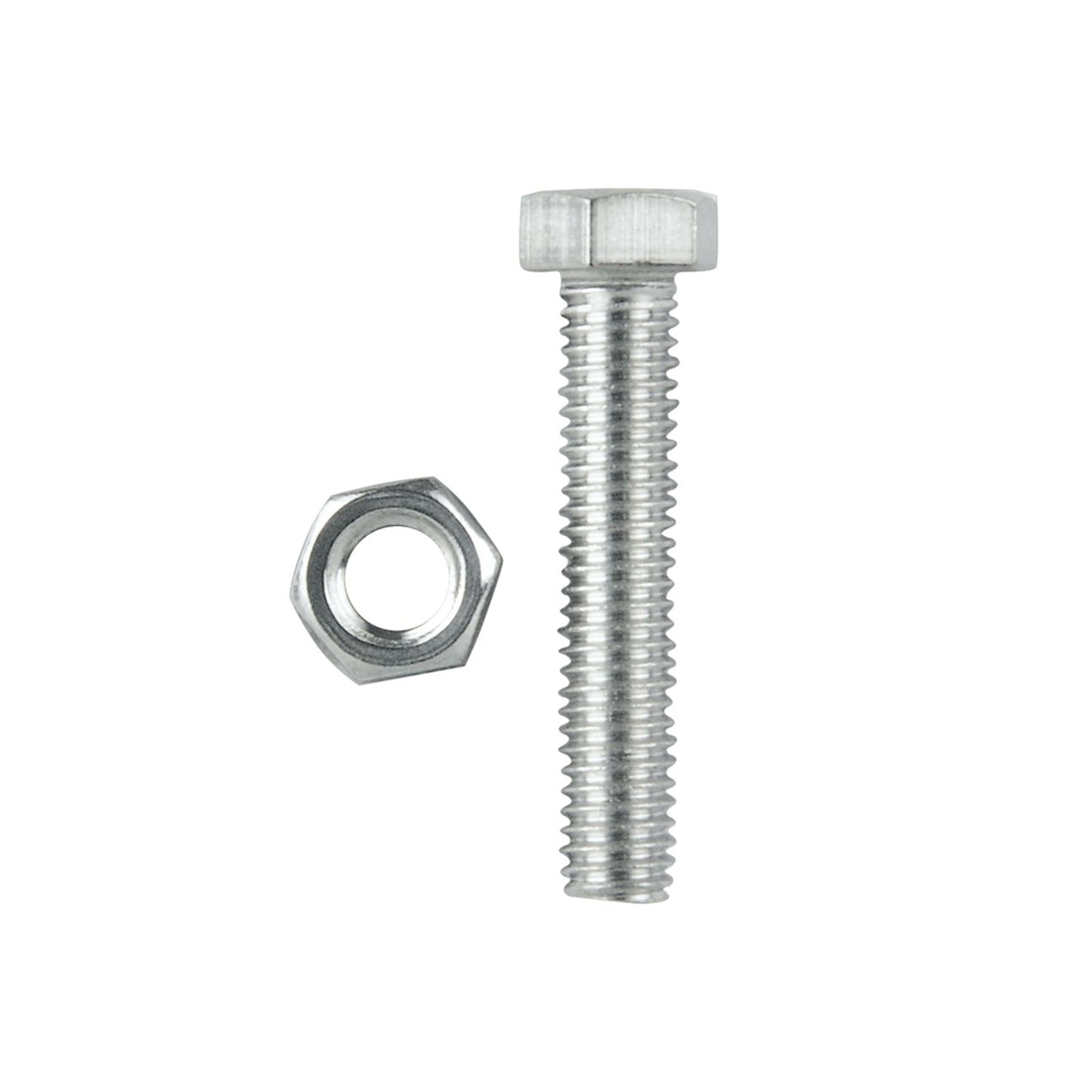 Pinnacle Hex Bolt and Nut - M5 x 25mm - Stainless Steel - 10 Pack