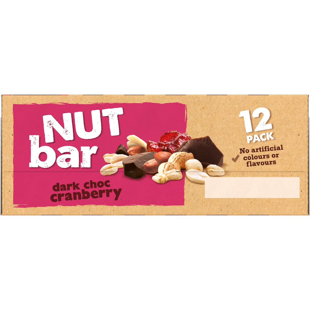 Tasti Nut Bar Dark Choc & Cranberry 420g