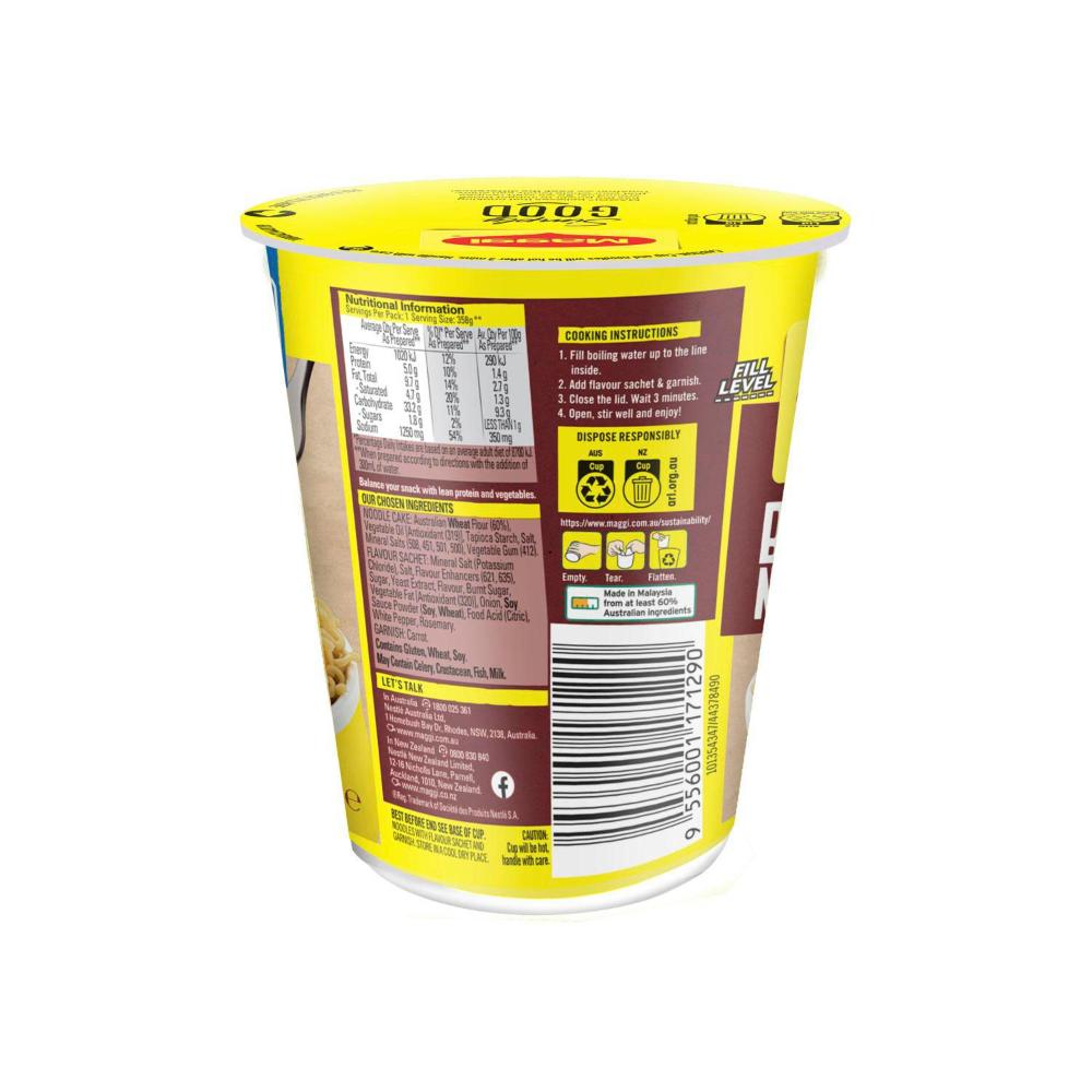 Maggi Instant Noodles Cup Beef Flavour - 58g