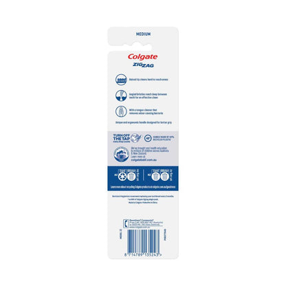 Colgate Zig Zag Medium Toothbrush - 3 Pack