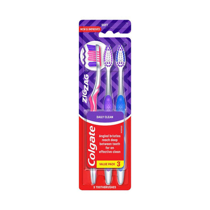 Colgate Zig Zag Soft Toothbrush - 3 Pack