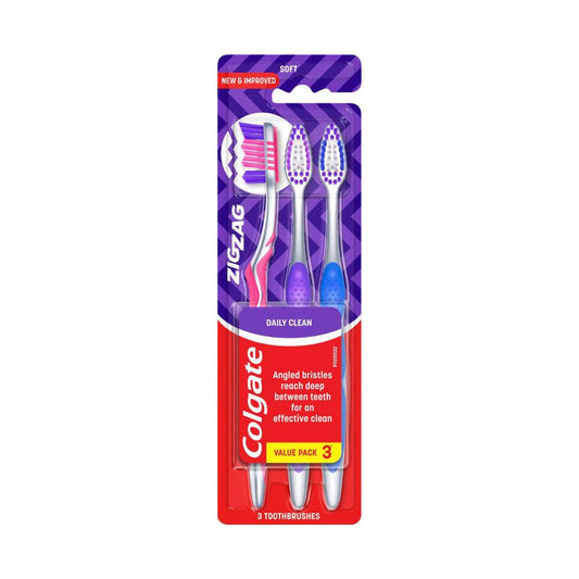 Colgate Zig Zag Soft Toothbrush - 3 Pack