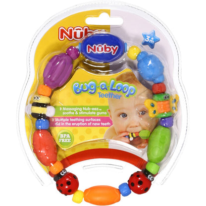 Nuby Teether Bug-a-loop Each