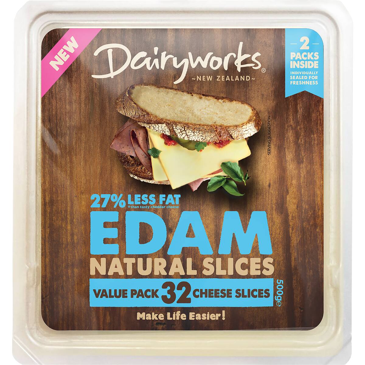 Dairyworks Edam Cheese Slices 500g