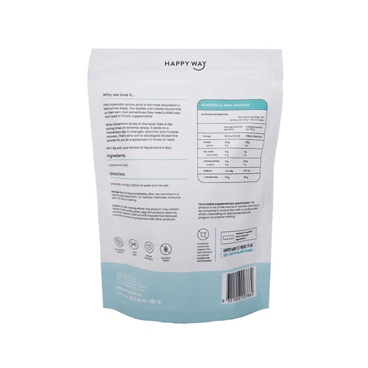 Happy Way Glutamine Powder L-Glutamine - 300g