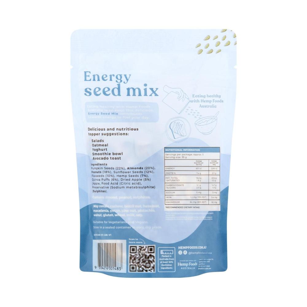 Hemp Foods Australia Energy Seed Mix - 180g