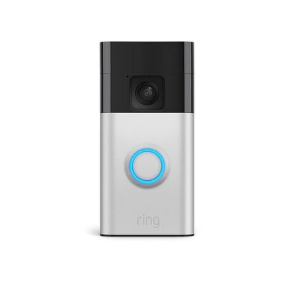 Ring Satin Nickel Battery Video Doorbell