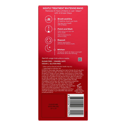 Colgate Teeth Whitening Nightly Treatment Wand Optic White 3% Each