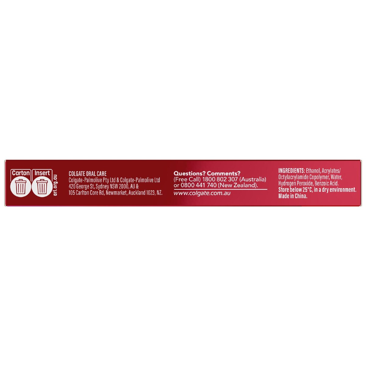 Colgate Teeth Whitening Treatment Pen Optic White Overnight 2.5ml