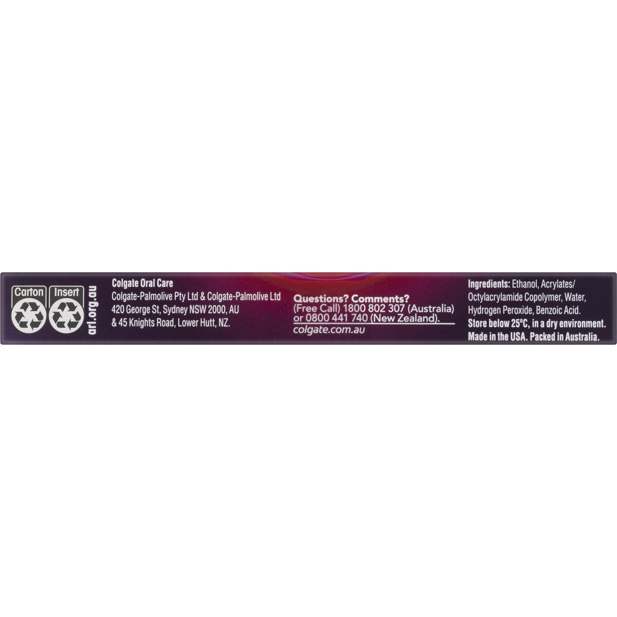 Colgate Teeth Whitening Treatment Pen Optic White Overnight 2.5ml