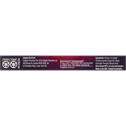 Colgate Teeth Whitening Nightly Treatment Wand Optic White 3% Each