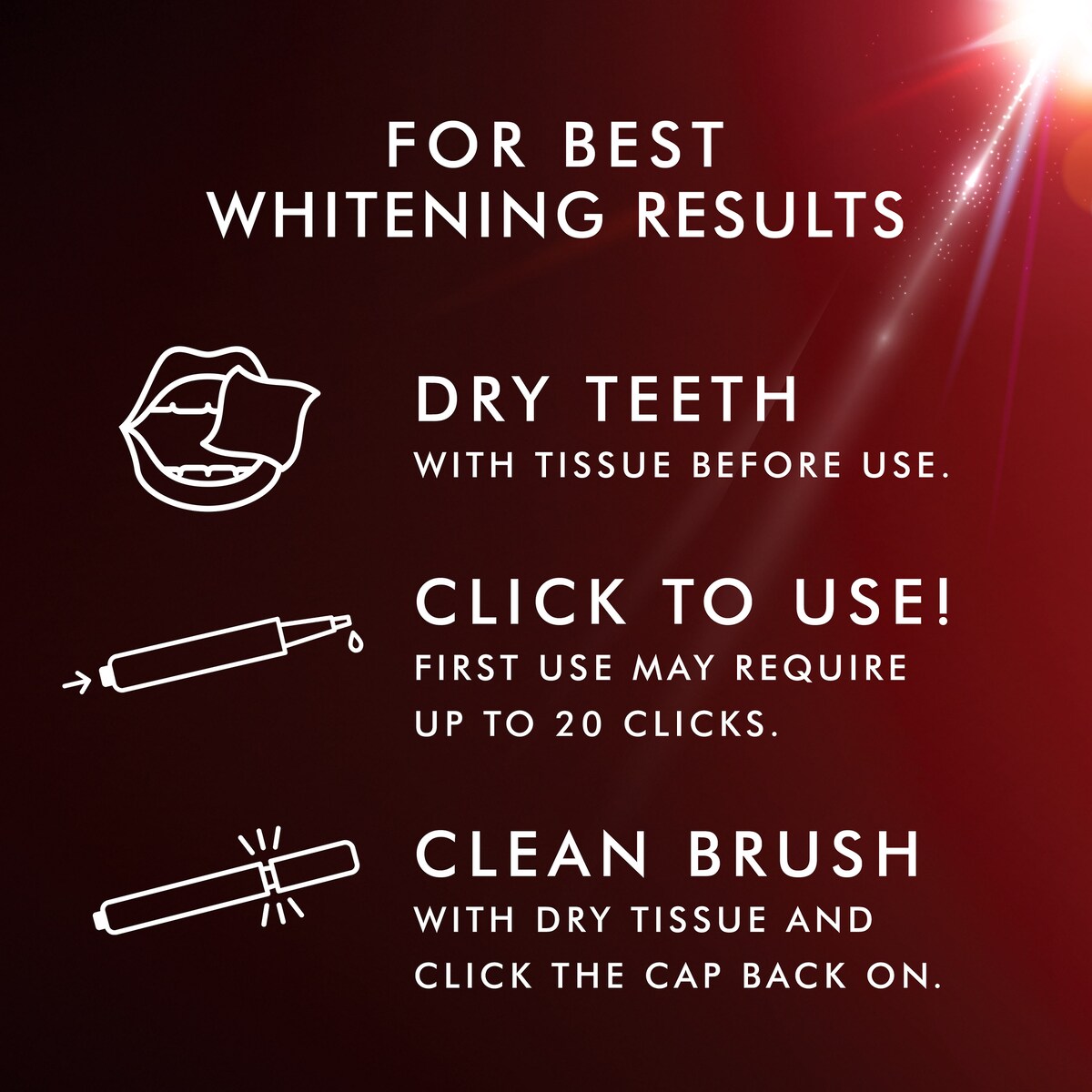 Colgate Teeth Whitening Treatment Pen Optic White Overnight 2.5ml