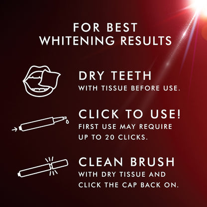 Colgate Teeth Whitening Nightly Treatment Wand Optic White 3% Each