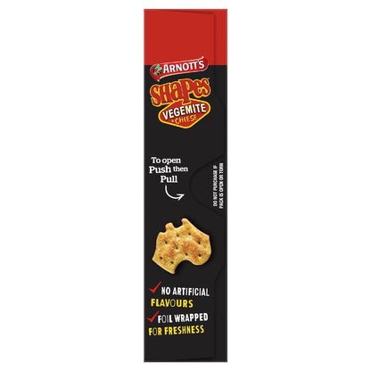 Arnotts Shapes Cracker Biscuits Vegemite & Cheese 8 Pack