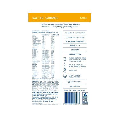 Qota Complete Meal Replacement Salted Caramel - 1.75kg