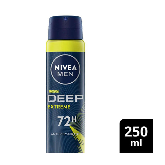Nivea Men Deep Sport Antiperspirant Aerosol Deodorant - 250mL