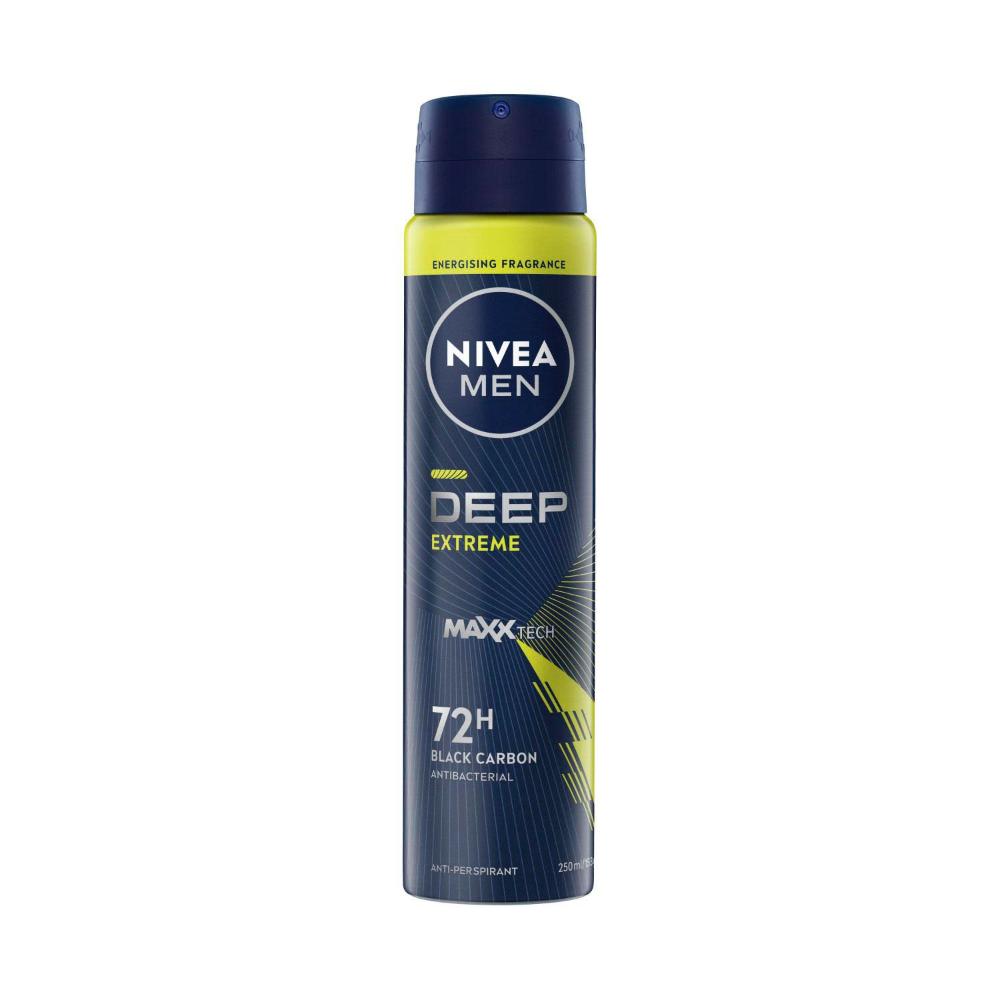 Nivea Men Deep Sport Antiperspirant Aerosol Deodorant - 250mL