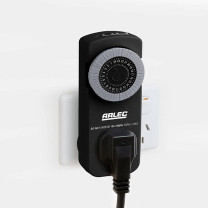 Arlec 24 Hour Mechanical Timer - 2 Pack