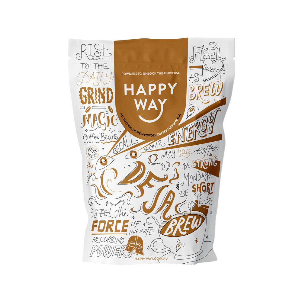 Happy Way Whey Protein Powder Coffee - 60g
