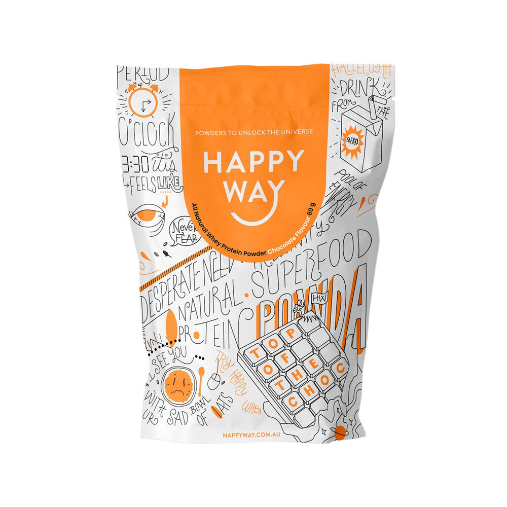 Happy Way Whey Protein Powder Chocolate - 60g