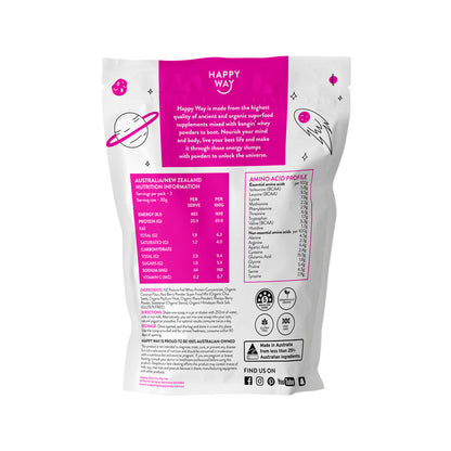 Happy Way Whey Protein Powder Berry - 60g
