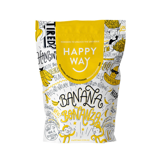 Happy Way Whey Protein Powder Banana - 60g