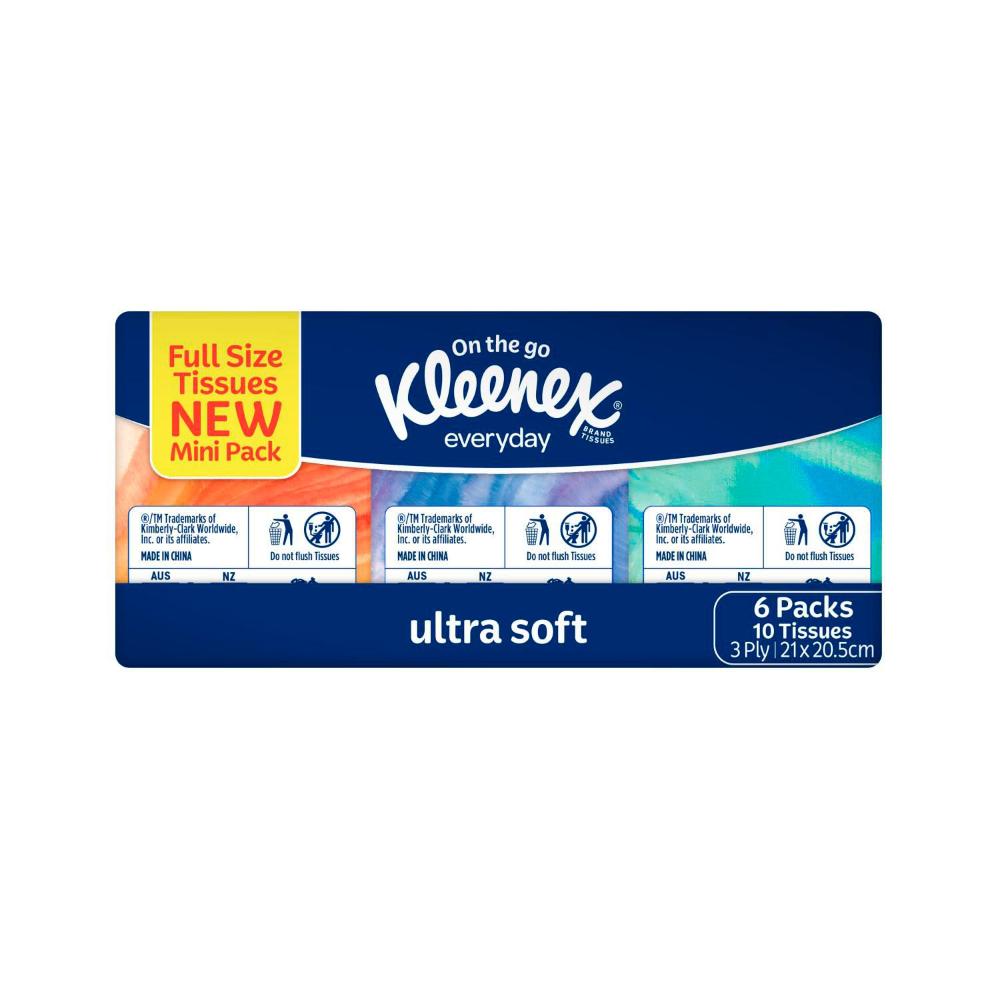 Kleenex Facial Tissue Everyday 6x10 Pack - 60 pack