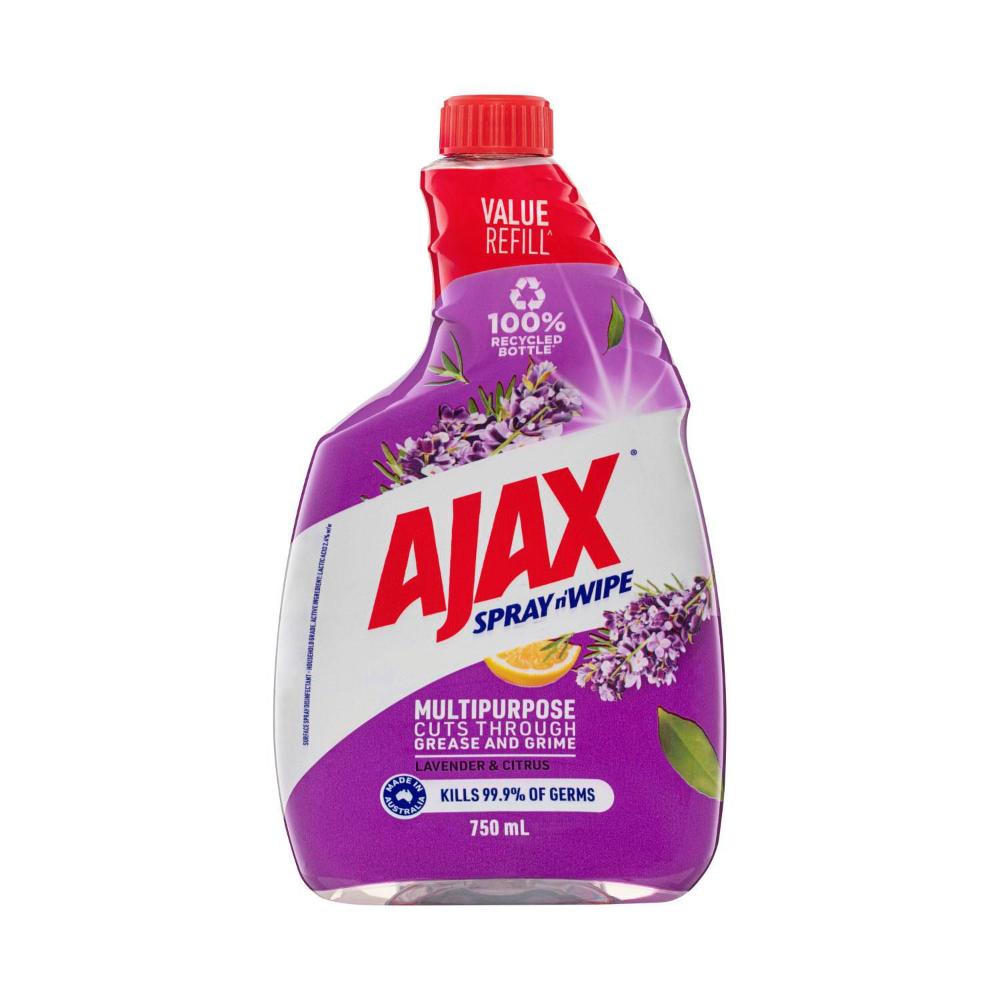 Ajax Spray & Wipe Lavender & Citrus Multipurpose Cleaner Refill - 750mL