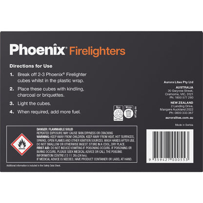 Phoenix Organic Firelighters 40 Pack