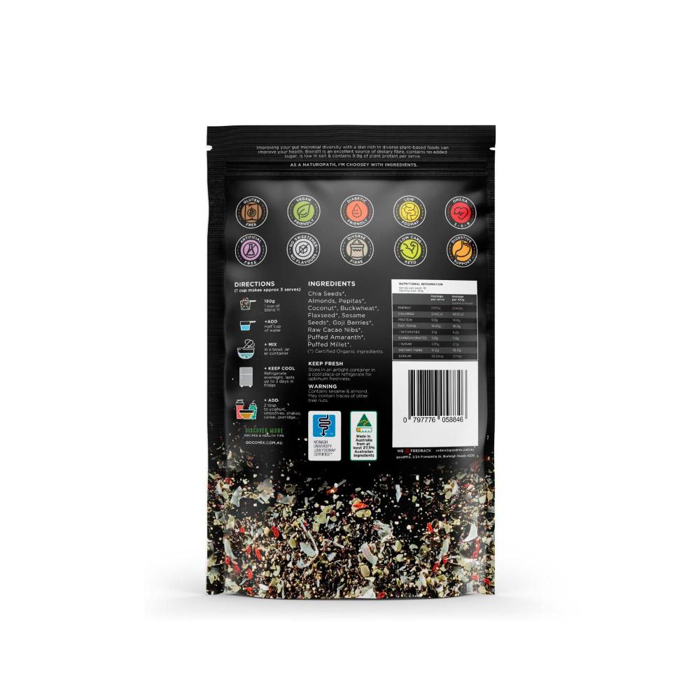 Goodmix Blend11 Blend11 Low Carb Low Fodmap Gluten Free Bircher Muesli - 800g