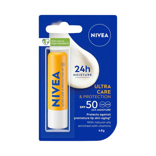Nivea Lip Balm Ultra Care Sun Protect Spf 50+ - 4.8g