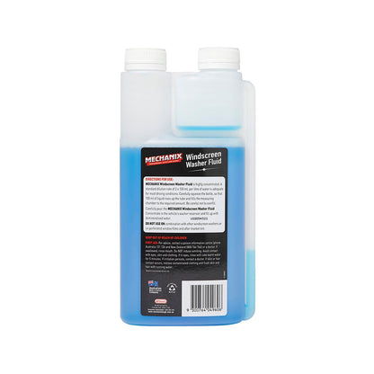 Mechanix Windscreen Wash Concentrate - 1L - HDPE - Concentrated