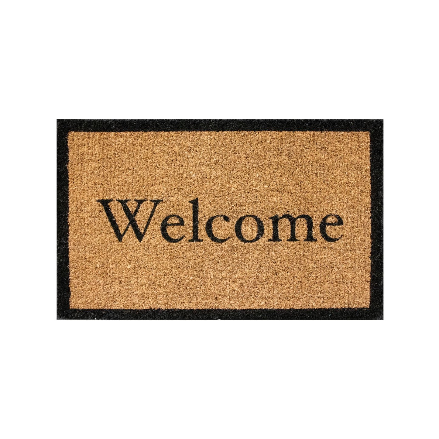 Madras Link Coir Door Mat - 50 x 80cm - Black