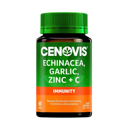Cenovis Echinacea Garlic Zinc & Vitamin C Tablets - 60 pack