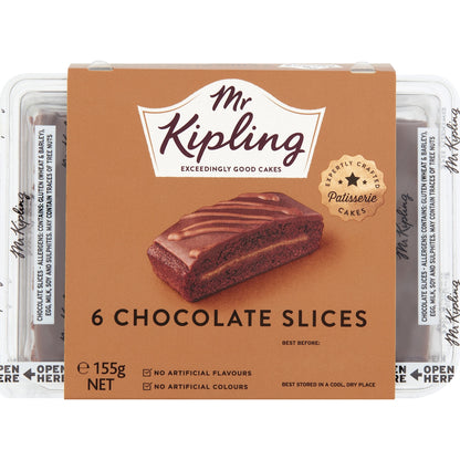 Mr Kipling Choc Slice 6 Pack