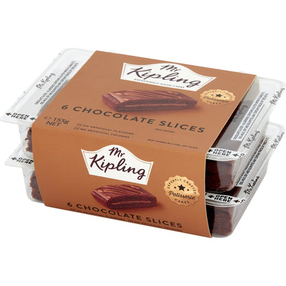 Mr Kipling Choc Slice 6 Pack