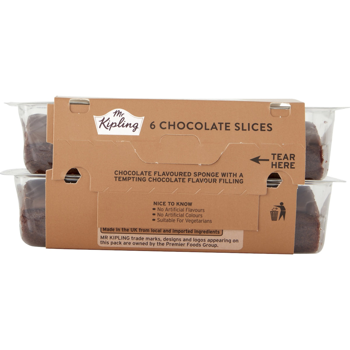 Mr Kipling Choc Slice 6 Pack