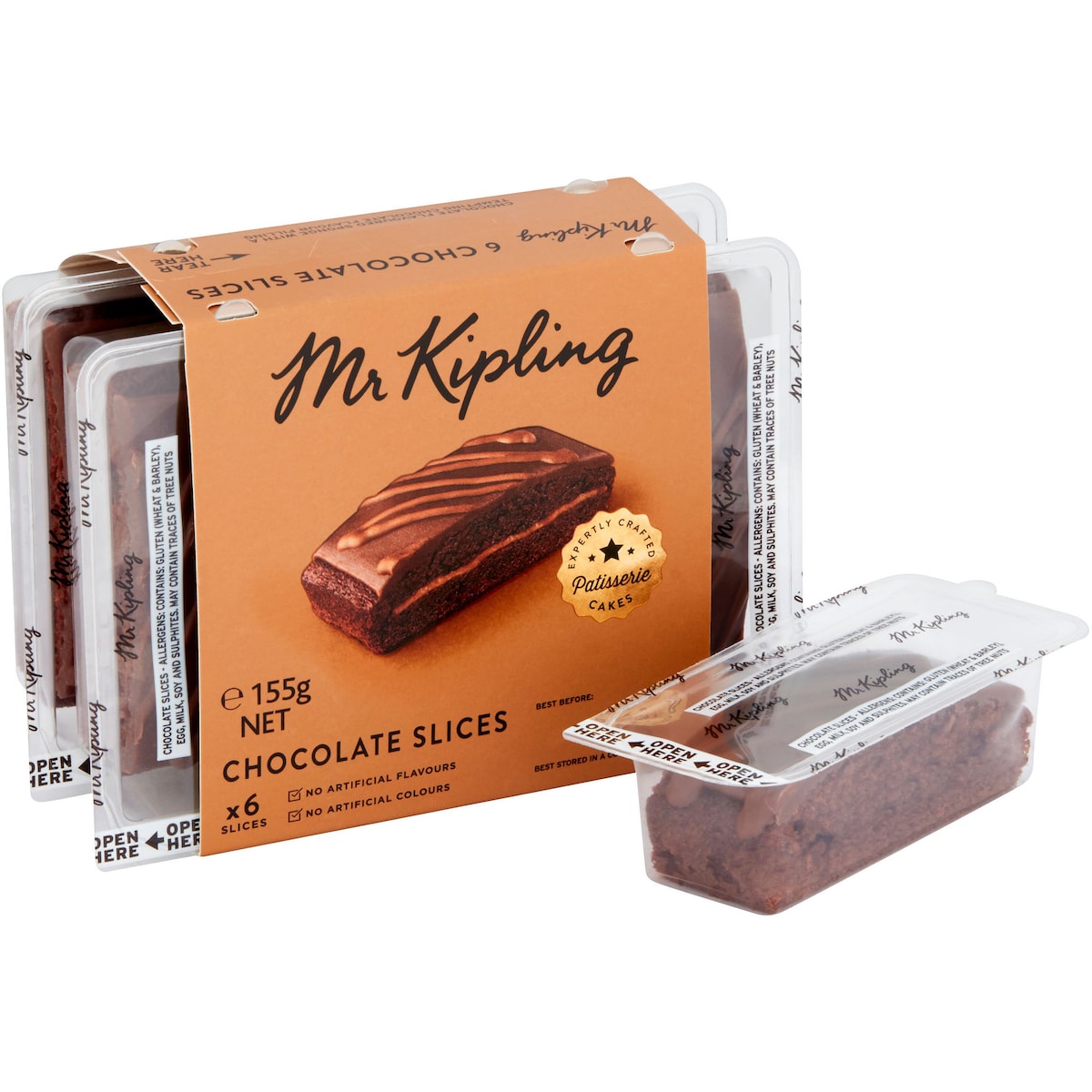 Mr Kipling Choc Slice 6 Pack