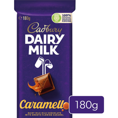 Cadbury Dairy Milk Caramel Chocolate Caramello Block 180g