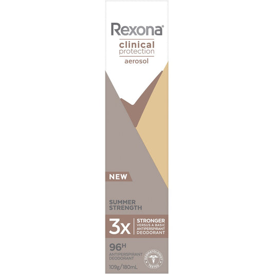 Rexona Women Clinical Protection 96h Antiperspirant Summer Strength 180 Ml